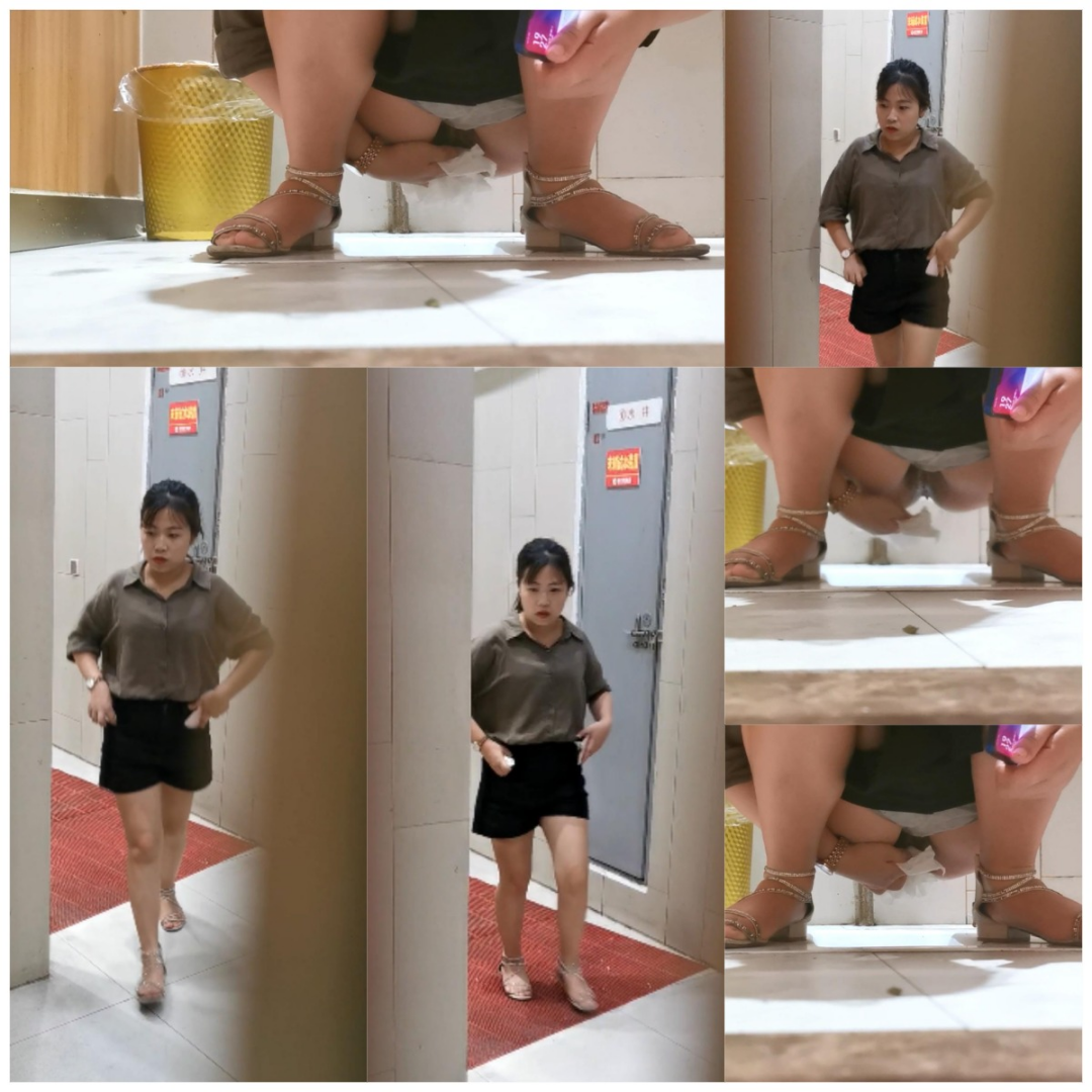 【蹲守商场女厕厕拍】★最新女厕★黑色短裤衩绳线凉拖看着文静本分的妹子居然是白虎.png